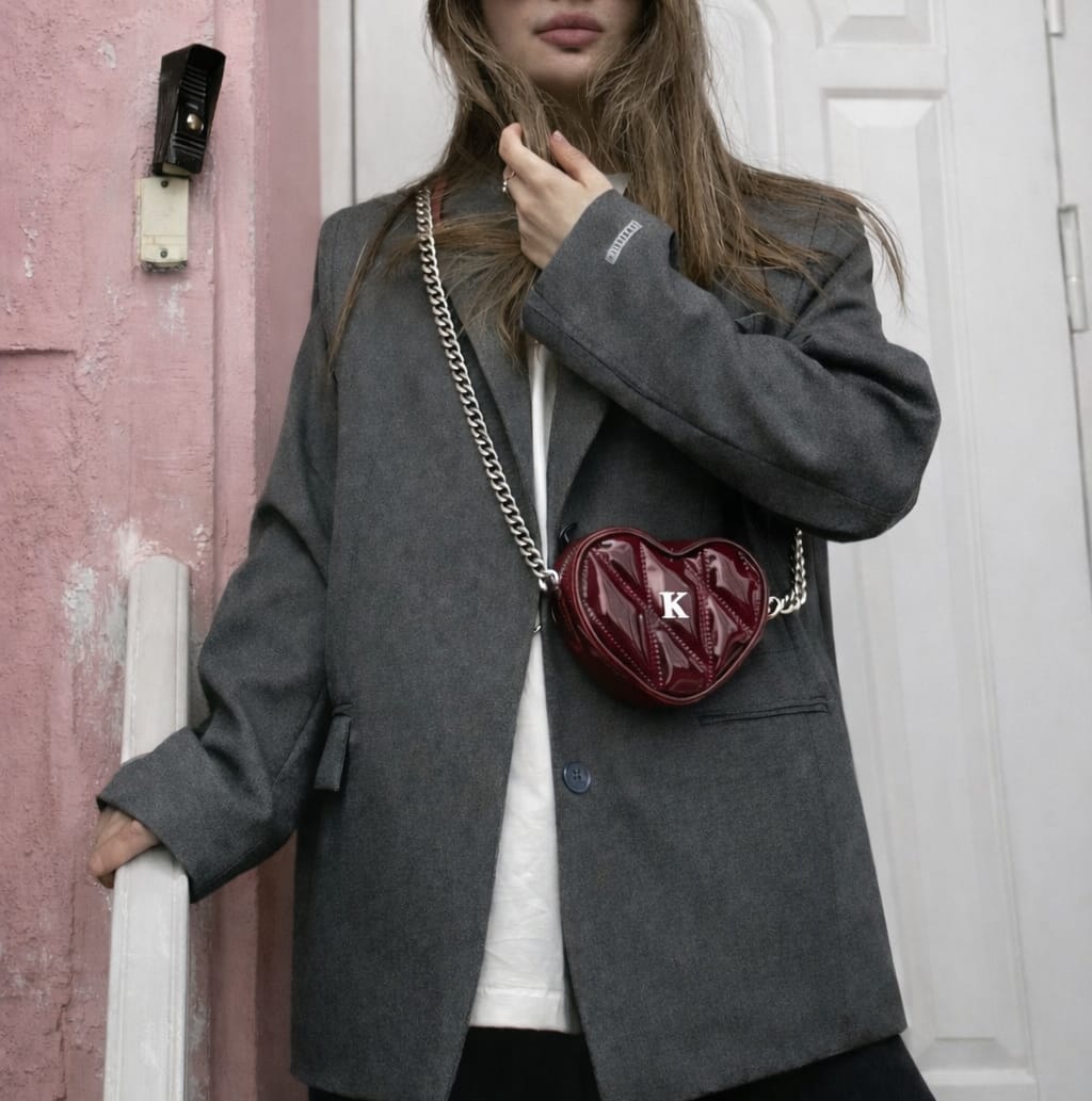 Glossy crush bag